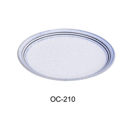 Yanco 10 x 1 in. Ocean Coupe Oval Porcelain Plate, 24PK OC-210